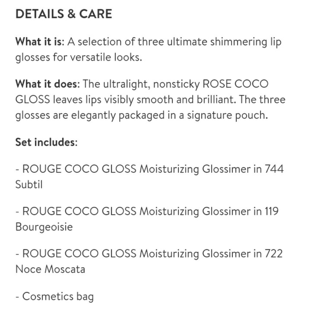 Chanel Holiday 2020 Lipgloss Set (sold out) - Picture 4 of 8